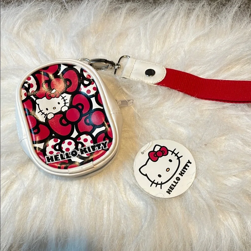 Hello Kitty NWT Red and White MINI Keychain bag